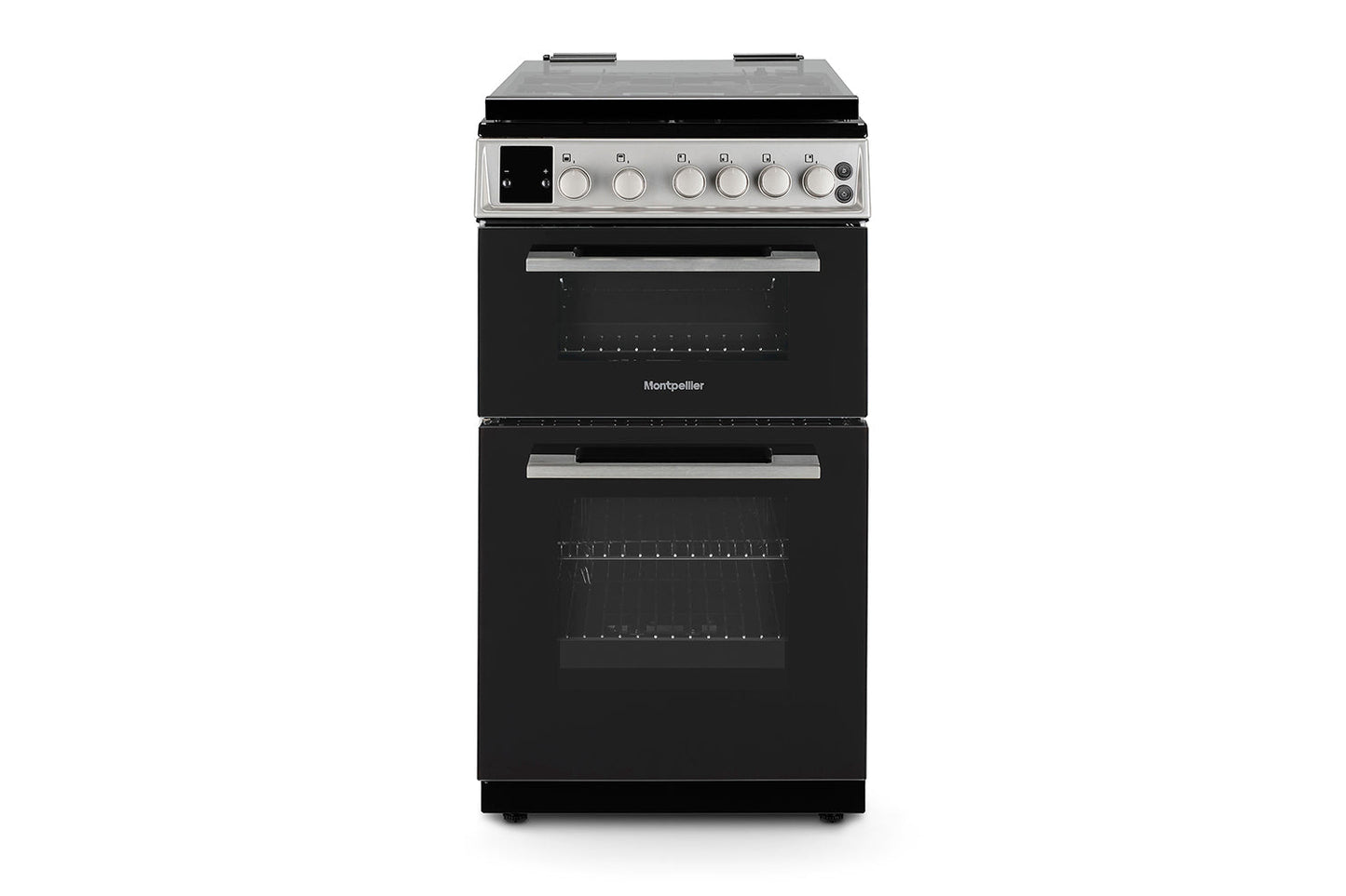 Montpellier 50cm Freestanding Double Gas Cooker | MDOG50LS | Silver