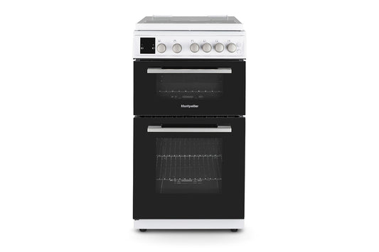 Montpellier 50cm Freestanding Double Gas Cooker | MDOG50LW | White