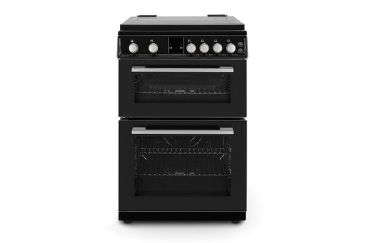 Montpellier 60cm Freestanding Double Oven Gas Cooker | MDOG60LK | Black