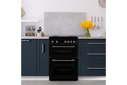 Montpellier 60cm Freestanding Double Oven Gas Cooker | MDOG60LK | Black