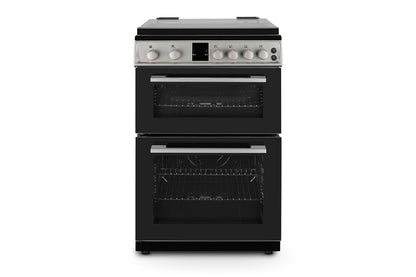 Montpellier 60cm Freestanding Double Oven Gas Cooker | MDOG60LS | Silver