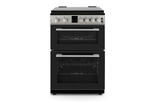 Montpellier 60cm Freestanding Double Oven Gas Cooker | MDOG60LS | Silver