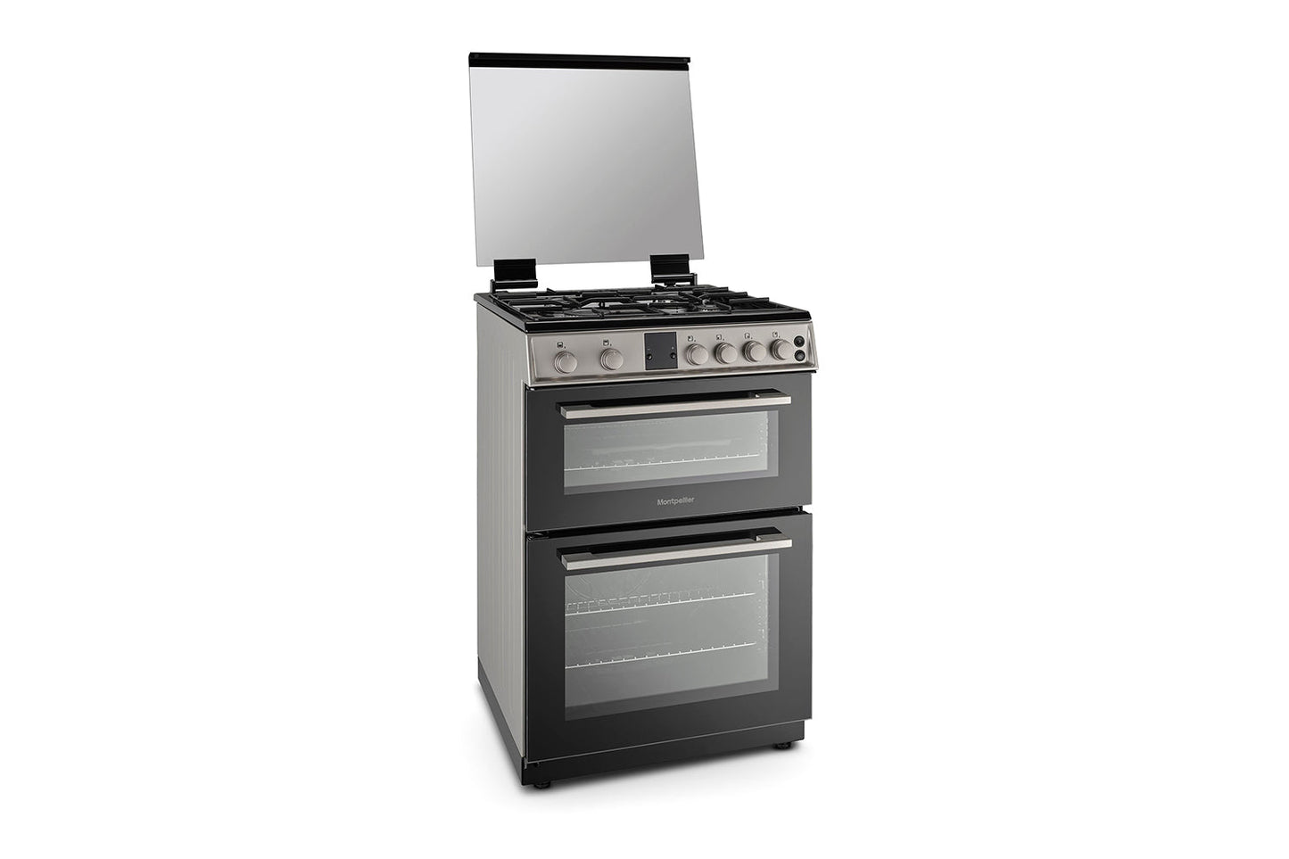 Montpellier 60cm Freestanding Double Oven Gas Cooker | MDOG60LS | Silver