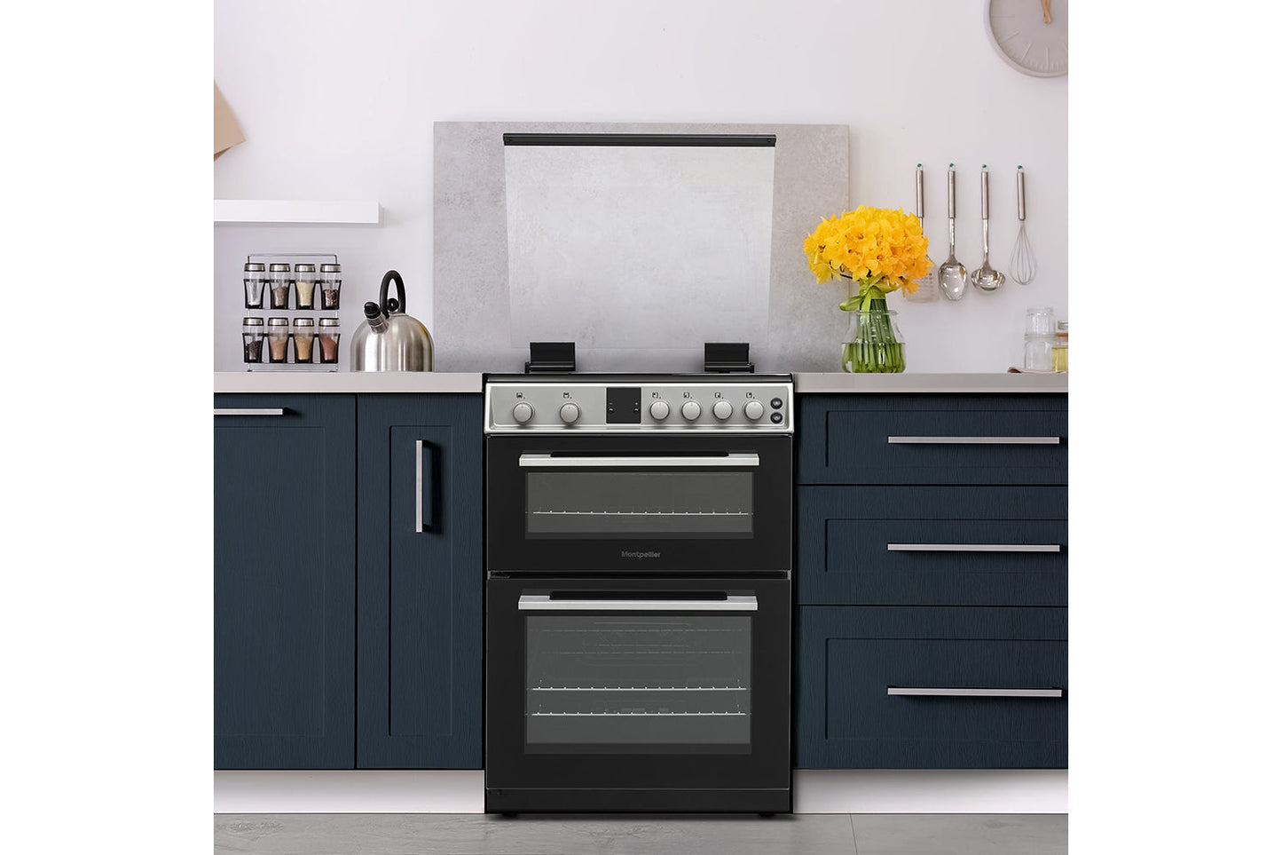 Montpellier 60cm Freestanding Double Oven Gas Cooker | MDOG60LS | Silver