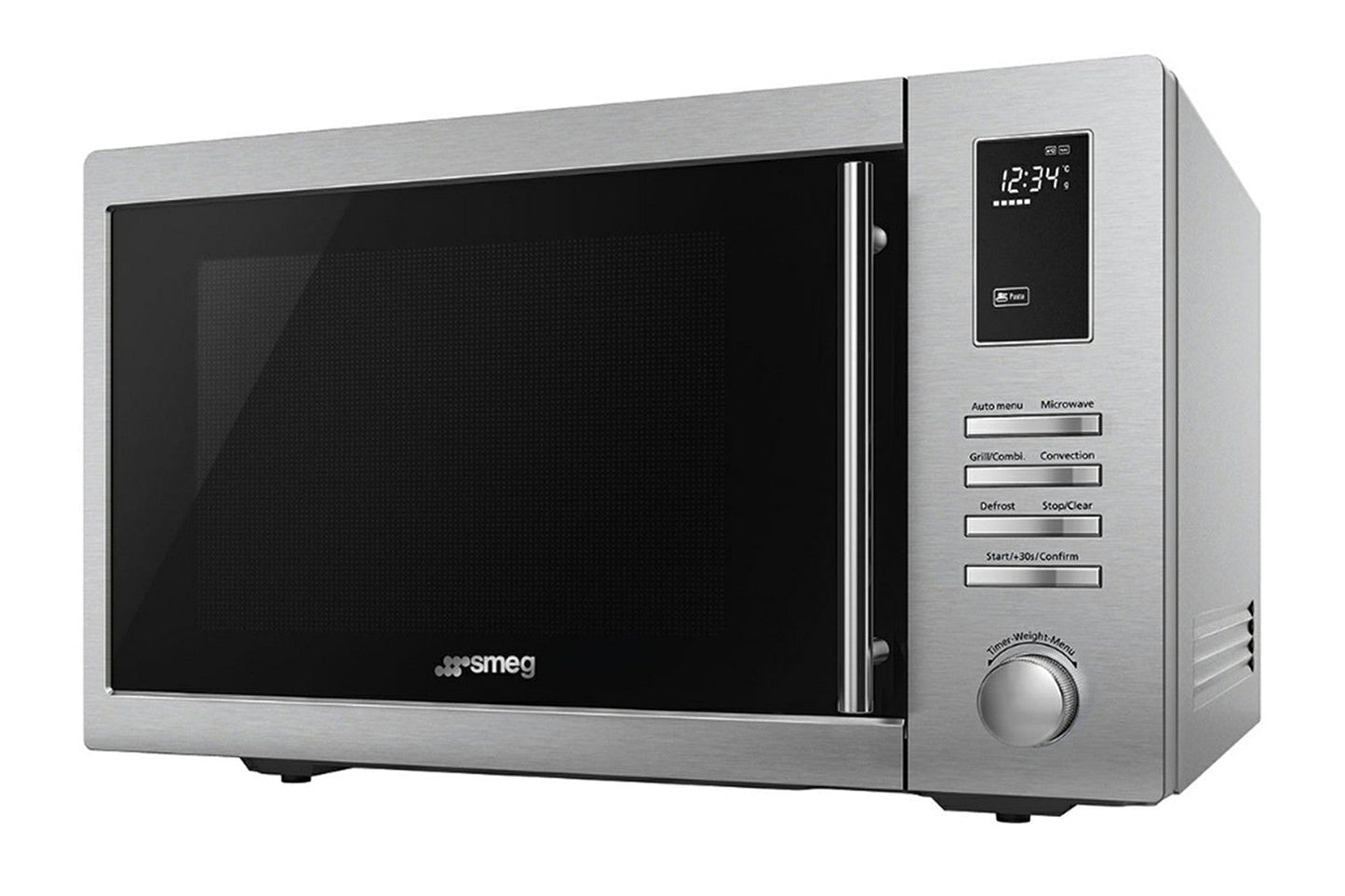 Smeg  34L 1800W Freestanding Combination Microwave Oven | MOE34CXIUK | Stainless Steel