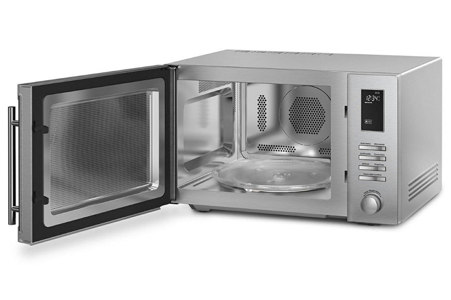 Smeg  34L 1800W Freestanding Combination Microwave Oven | MOE34CXIUK | Stainless Steel