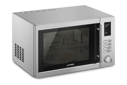 Smeg  34L 1800W Freestanding Combination Microwave Oven | MOE34CXIUK | Stainless Steel