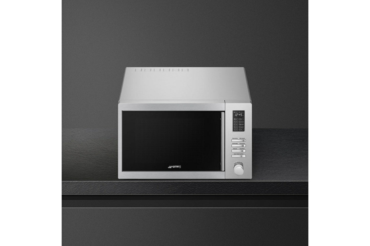 Smeg  34L 1800W Freestanding Combination Microwave Oven | MOE34CXIUK | Stainless Steel