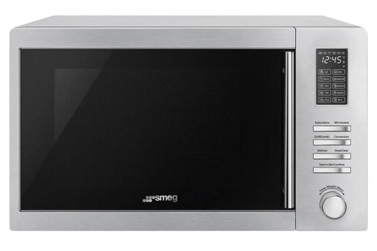 Smeg  34L 1800W Freestanding Combination Microwave Oven | MOE34CXIUK | Stainless Steel
