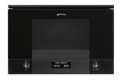 Smeg 22L 2700W Built-in Microwave | MP122B3 | Black