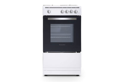 Montpellier 50cm Freestanding Single Oven Gas Cooker | MSG50W | White
