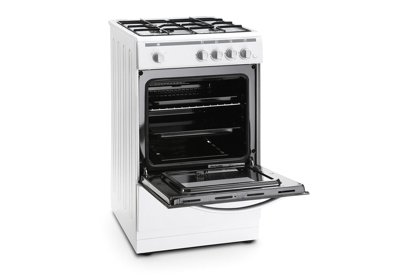 Montpellier 50cm Freestanding Single Oven Gas Cooker | MSG50W | White
