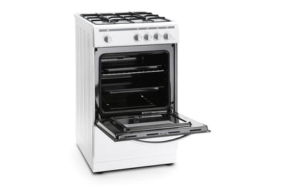 Montpellier 50cm Freestanding Single Oven Gas Cooker | MSG50W | White