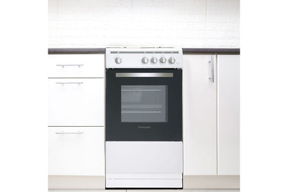 Montpellier 50cm Freestanding Single Oven Gas Cooker | MSG50W | White