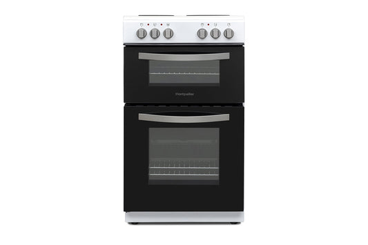 Montpellier 50cm Freestanding Twin Cavity Electric Cooker | MTCE50W | White