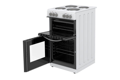 Montpellier 50cm Freestanding Twin Cavity Electric Cooker | MTCE50W | White