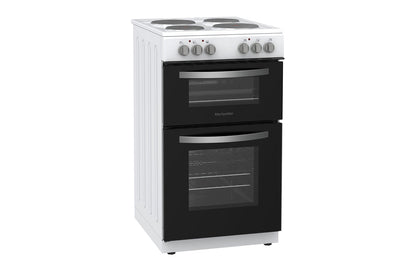 Montpellier 50cm Freestanding Twin Cavity Electric Cooker | MTCE50W | White