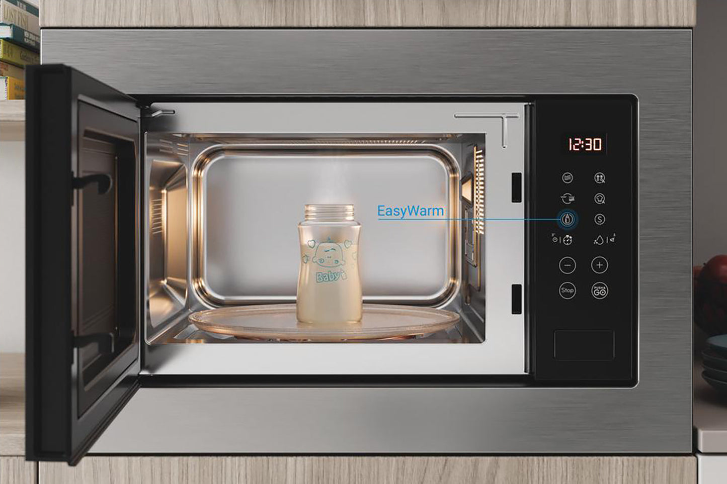 Indesit Built in Microwave | MWI125GX | Stainless Steel