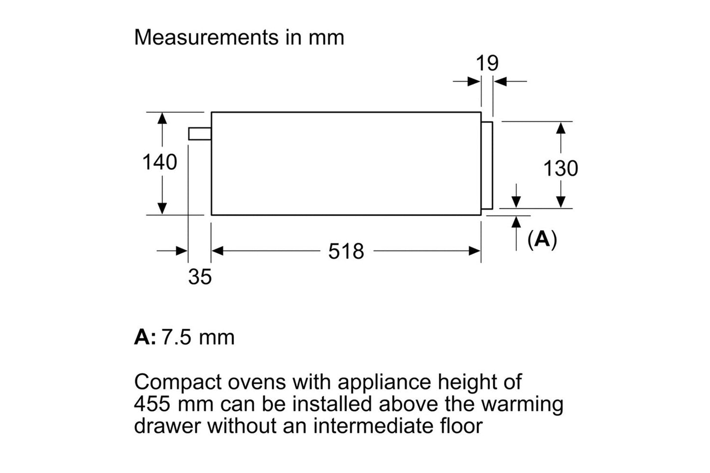 Neff N 70 Built-in Warming Drawer | N24HA11N1B