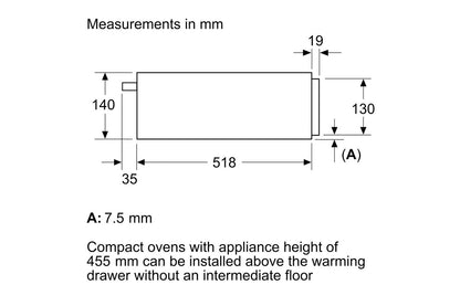 Neff N 70 Built-in Warming Drawer | N24HA11N1B
