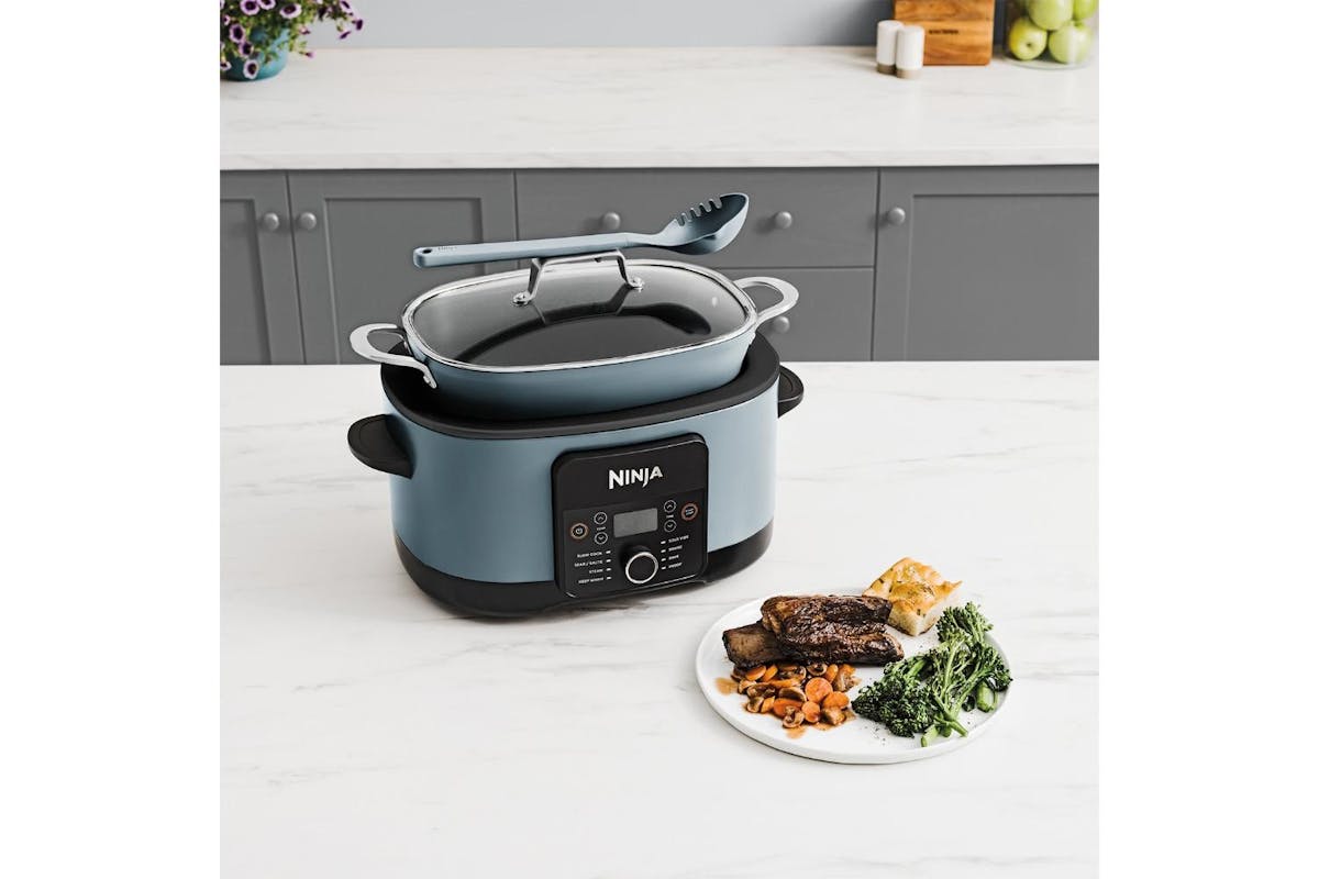 Ninja 8L Foodi Possible 8-in-1 Slow Cooker | MC1001UK | Sea Salt Grey