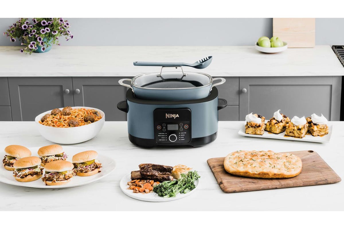 Ninja 8L Foodi Possible 8-in-1 Slow Cooker | MC1001UK | Sea Salt Grey