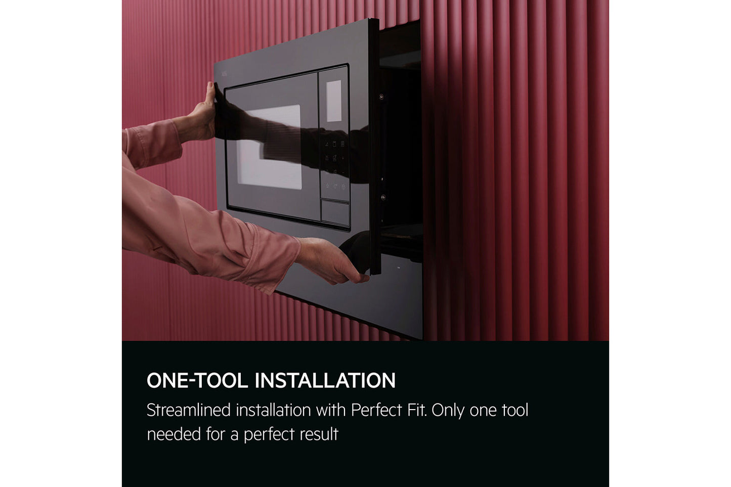 AEG 6000 Series 26L Fully Built-in Microwave | OB6GM261UB | Black