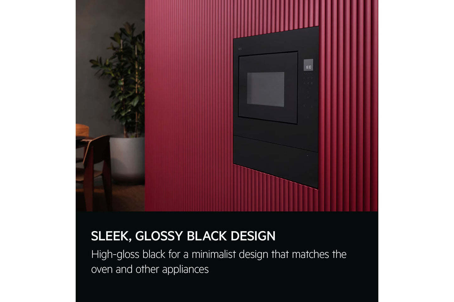 AEG 6000 Series 26L Fully Built-in Microwave | OB6GM261UB | Black