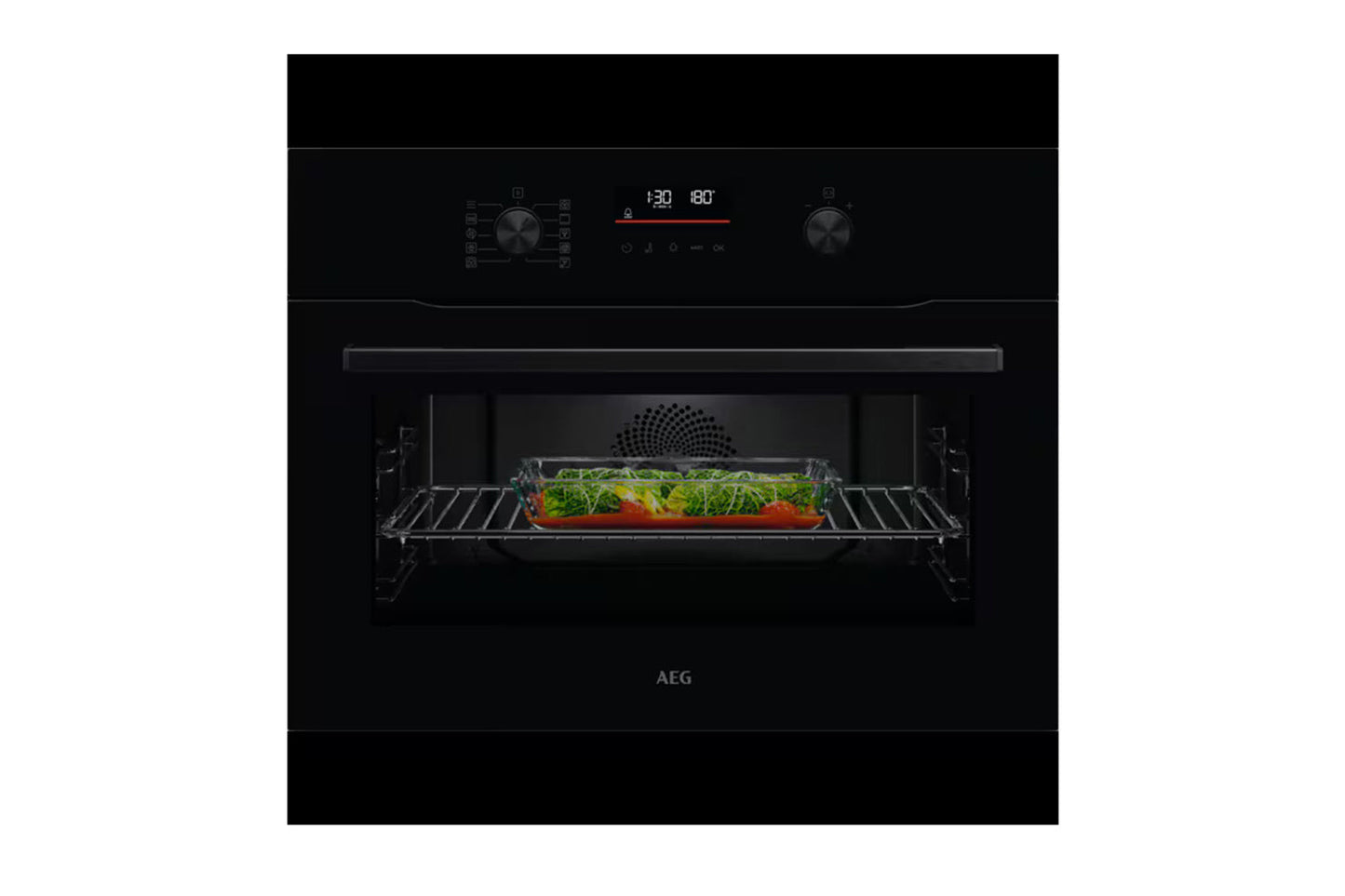 AEG 6000 Combiquick Built-in Microwave Oven | OK6NK40K | Black
