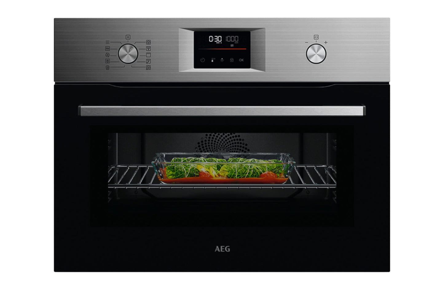AEG 6000 CombiQuick Built-in Microwave Oven | OK6NK40M | Stainless Steel
