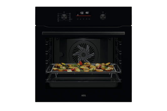 AEG 6000 Pyrolytic Self Clean Built-in Single Oven | OS6PB50AK | Black
