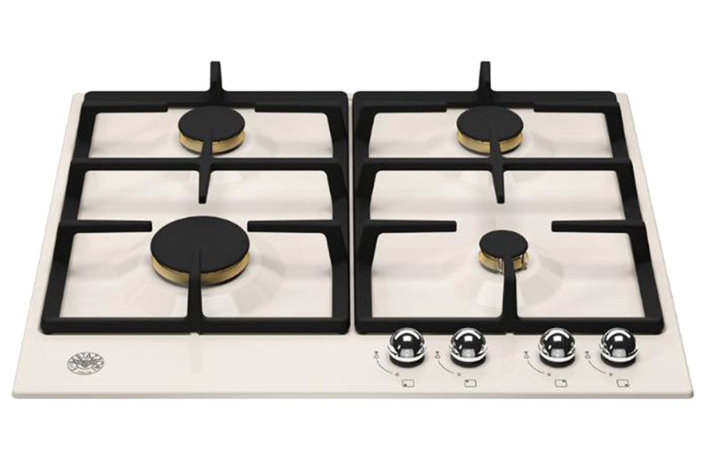 Bertazzoni Heritage Series 60cm 4 Burner Gas Hob | P604HERAX | Stainless Steel