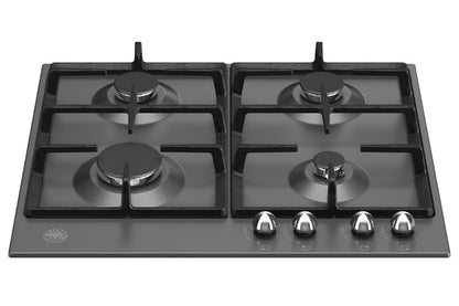 Bertazzoni Heritage Series 60cm 4 Burner Gas Hob | P604HERNE | Nero Matt