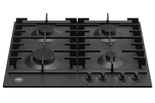 Bertazzoni Modern Series 60cm 4 Burner Gas Hob | P604MODNE | Nero Matt