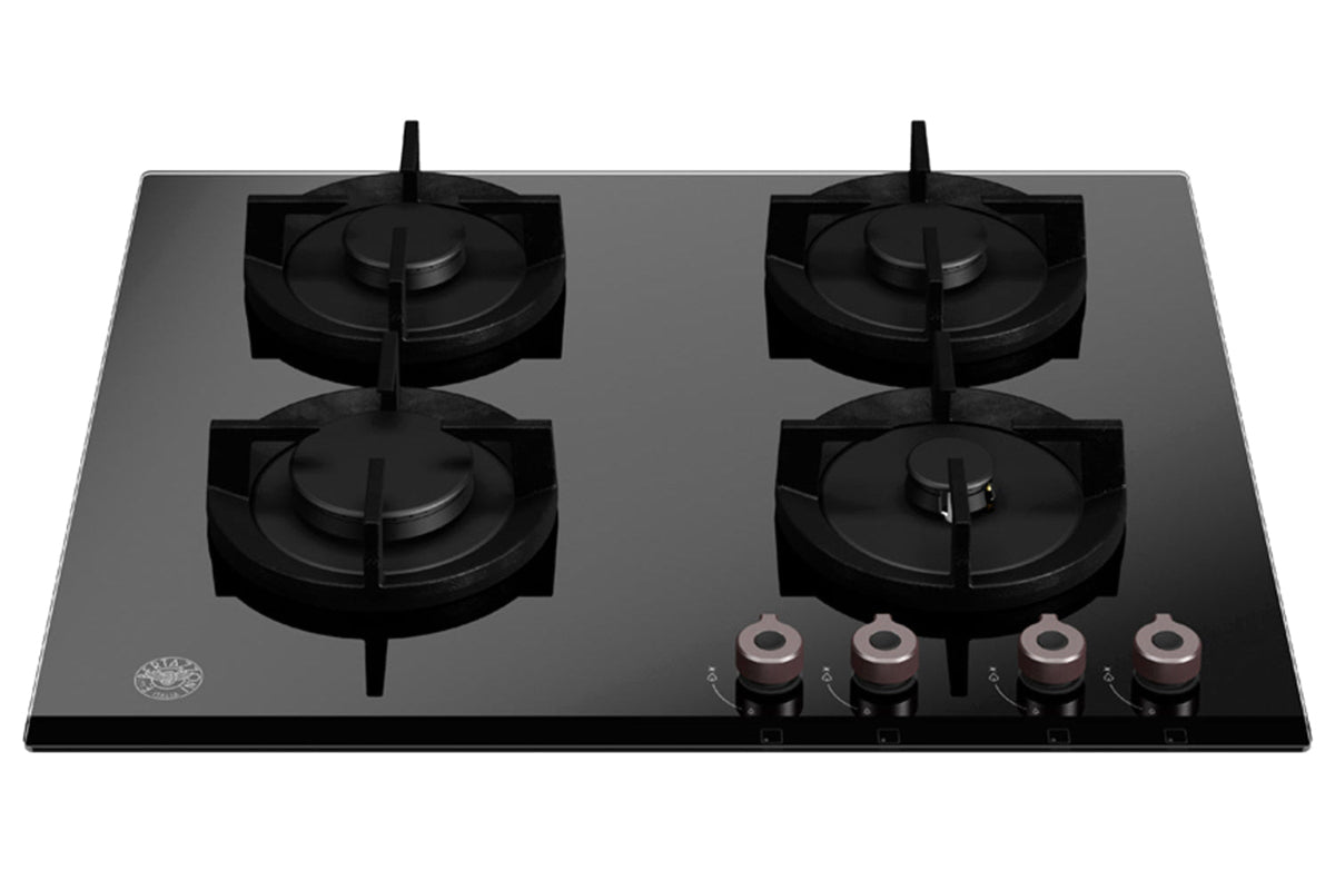 Bertazzoni Professional Series 60cm 4 Burner Gas Hob | P604PROGNE | Nero