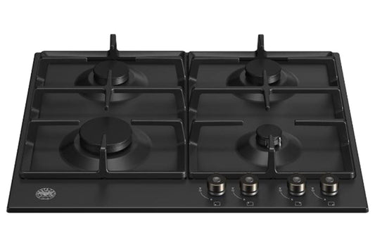 Bertazzoni Professional Series 60cm 4 Burner Gas Hob | P604PRONE | Nero Matt