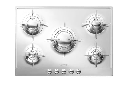 Smeg Renzo Piano 72cm Built-in Gas Hob | P705ES | Stainless Steel