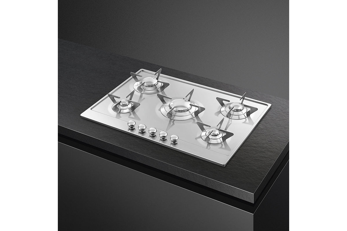 Smeg Renzo Piano 72cm Built-in Gas Hob | P705ES | Stainless Steel