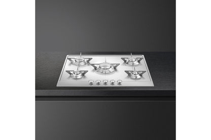 Smeg Renzo Piano 72cm Built-in Gas Hob | P705ES | Stainless Steel