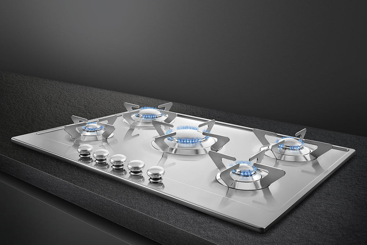 Smeg Renzo Piano 72cm Built-in Gas Hob | P705ES | Stainless Steel