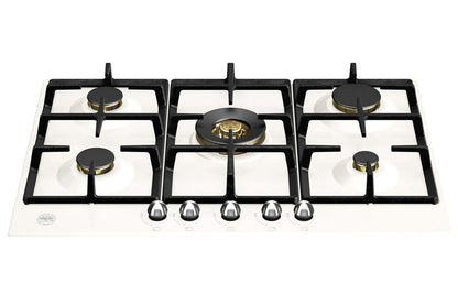 Bertazzoni Heritage Series 75cm 5 Burner Gas Hob | P755CHERAX | Avorio/Stainless