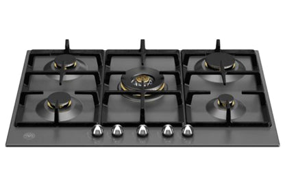 Bertazzoni Heritage Series 75cm 5 Burner Gas Hob | P755CHERNE | Nero Matt