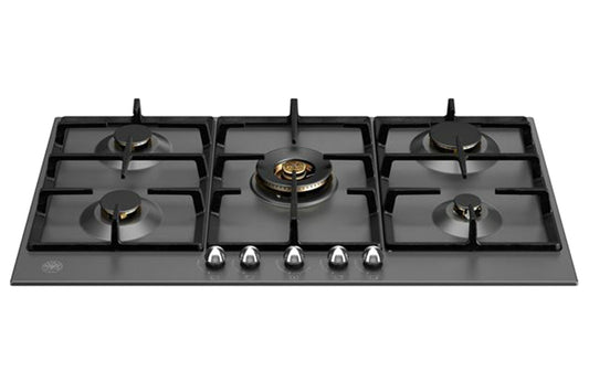 Bertazzoni Modern Series 75cm 5 Burner Gas Hob | P755CMODNE | Matt Black