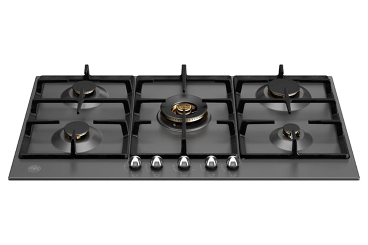 Bertazzoni Heritage Series 90cm 5 Burner Gas Hob | P905CHERNE | Nero Matt