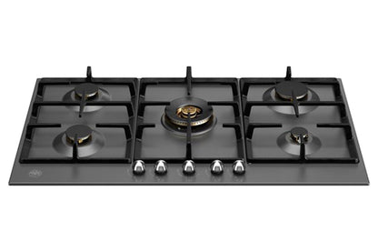 Bertazzoni Heritage Series 90cm 5 Burner Gas Hob | P905CHERNE | Nero Matt