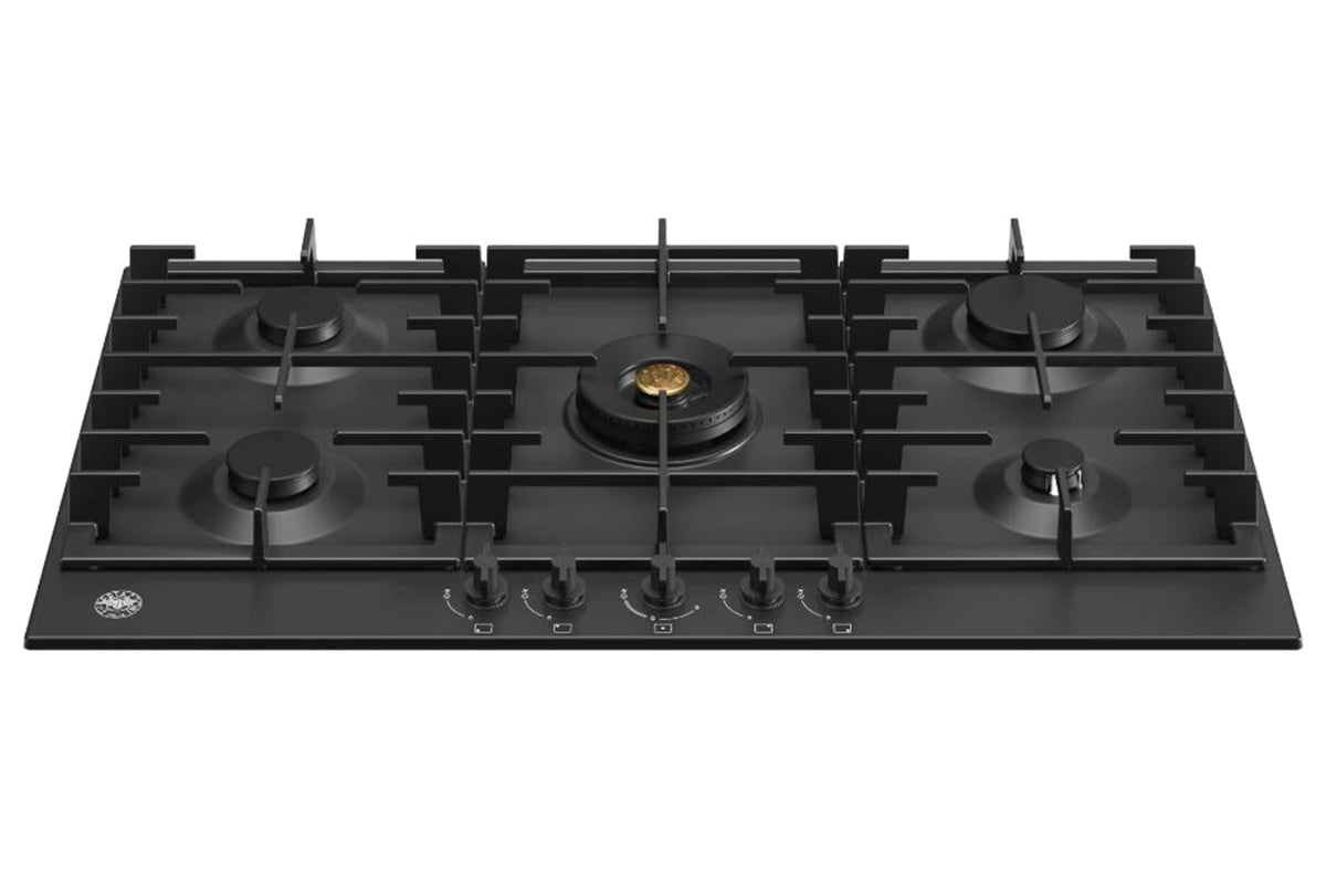 Bertazzoni Modern Series 90cm 5 Burner Gas Hob | P905CMODNE | Nero Matt
