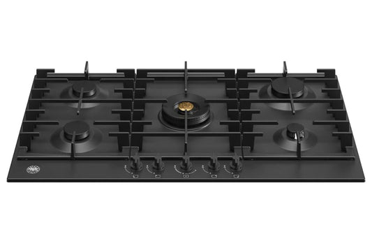 Bertazzoni Modern Series 90cm 5 Burner Gas Hob | P905CMODNE | Nero Matt