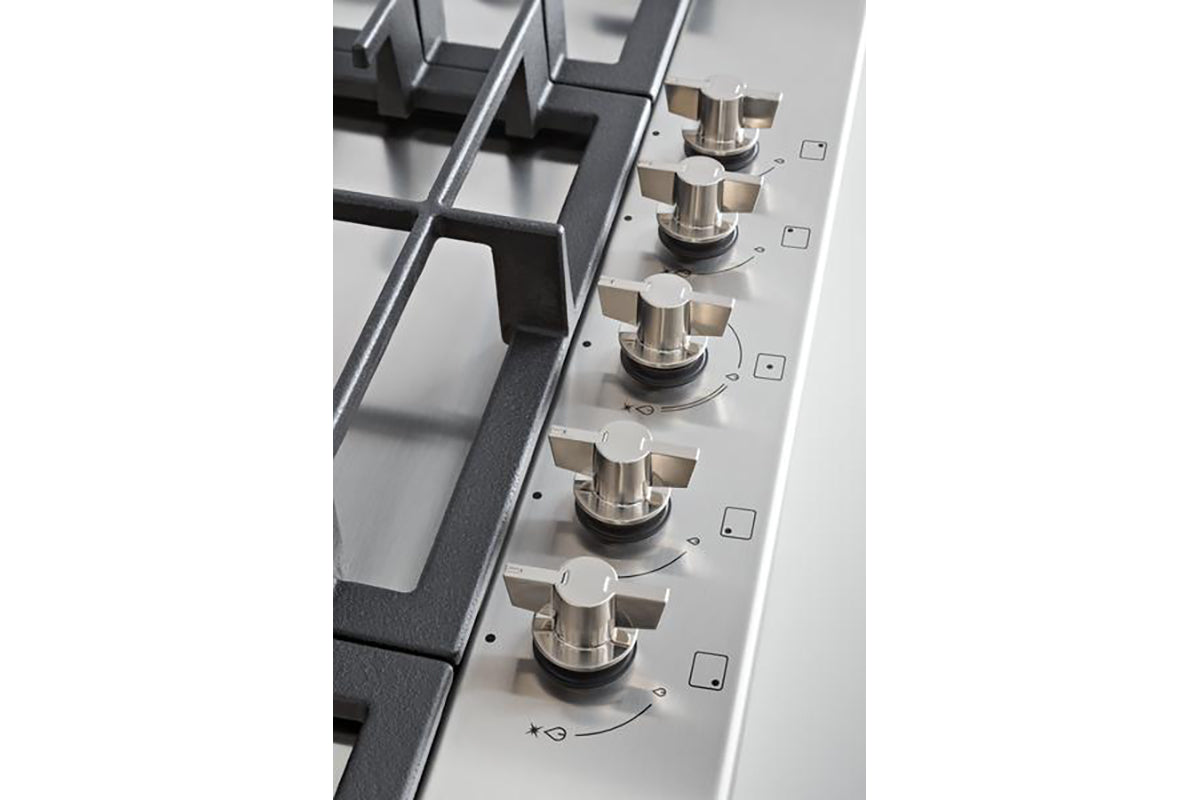 Bertazzoni Modern Series 90cm 5 Burner Gas Hob | P905CMODX | Stainless Steel