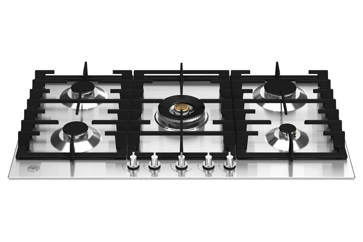 Bertazzoni Modern Series 90cm 5 Burner Gas Hob | P905CMODX | Stainless Steel