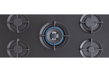 Bertazzoni Professional Series 90cm 5 Burner Gas Hob | P905CPROGNE | Black